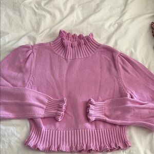 525 Pink Ruffled Sweater